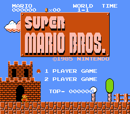 Super Mario Bros Next 2 Title Screen